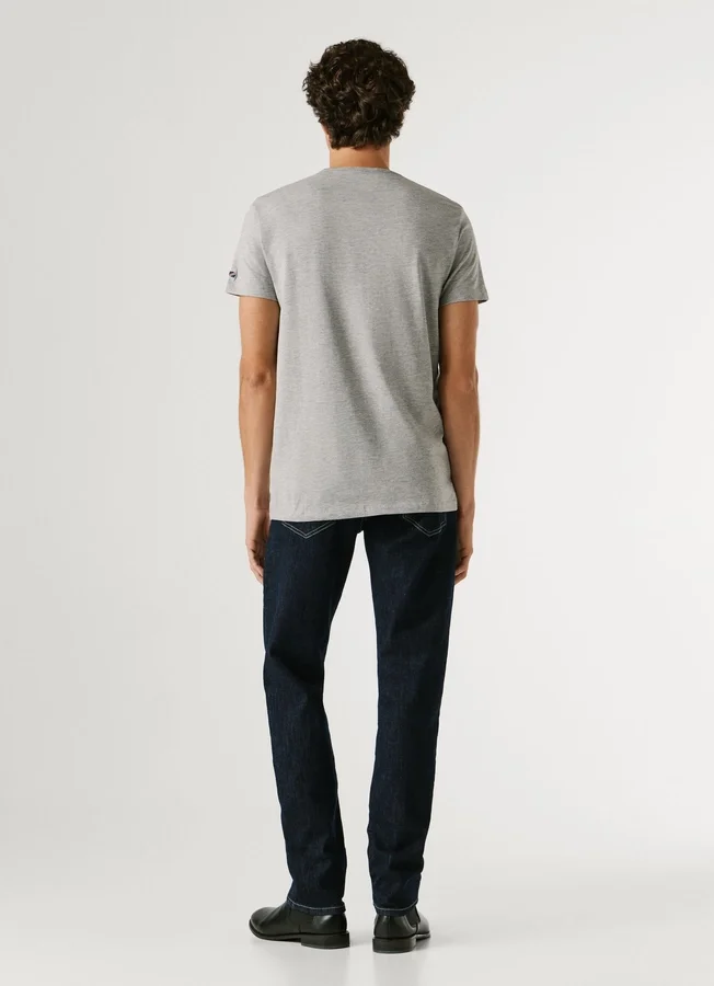 Slim Fit T-Shirt mit Logo-Print Slim Fit T-Shirt mit Logo-Print