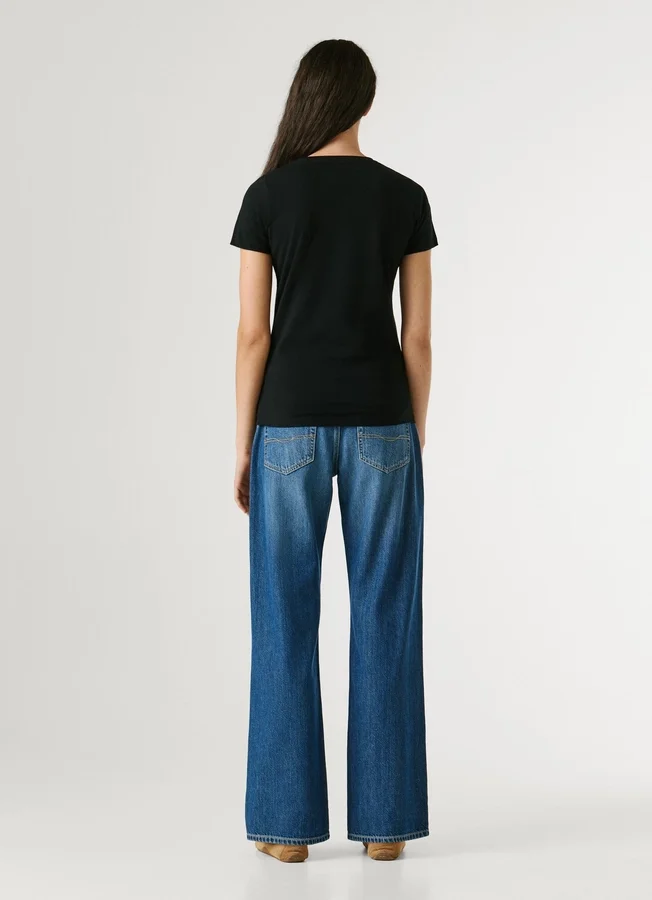 Slim Fit T-Shirt mit Logo-Print Slim Fit T-Shirt mit Logo-Print