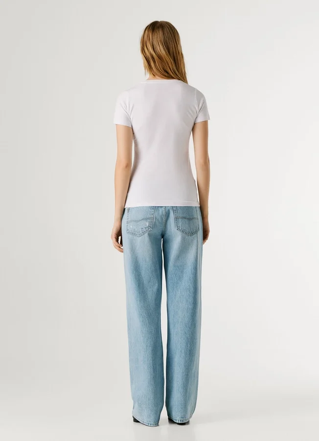 Slim Fit T-Shirt mit Logo-Print Slim Fit T-Shirt mit Logo-Print