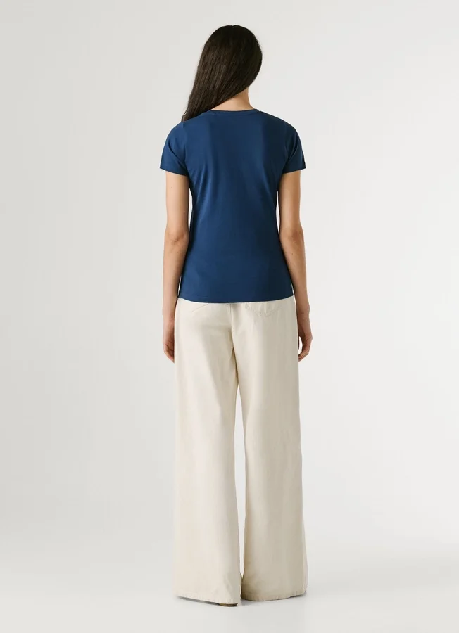 Slim Fit T-Shirt mit Logo-Print Slim Fit T-Shirt mit Logo-Print