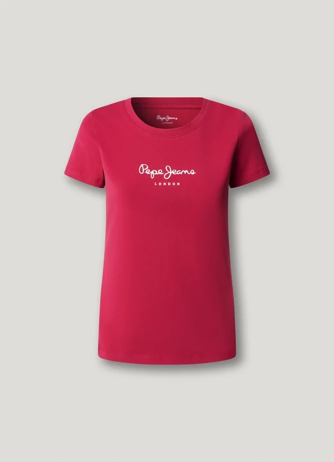 Slim Fit T-Shirt mit Logo-Print Slim Fit T-Shirt mit Logo-Print