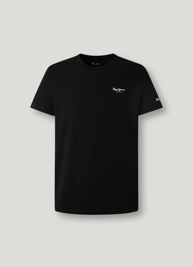 Slim Fit T-Shirt mit Logo-Print Slim Fit T-Shirt mit Logo-Print