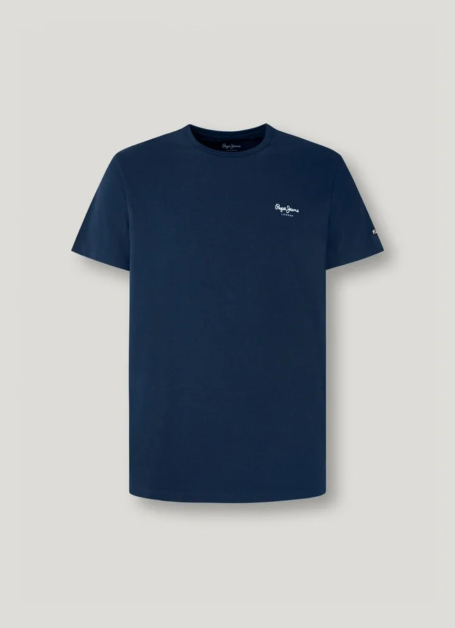 Slim Fit T-Shirt mit Logo-Print Slim Fit T-Shirt mit Logo-Print