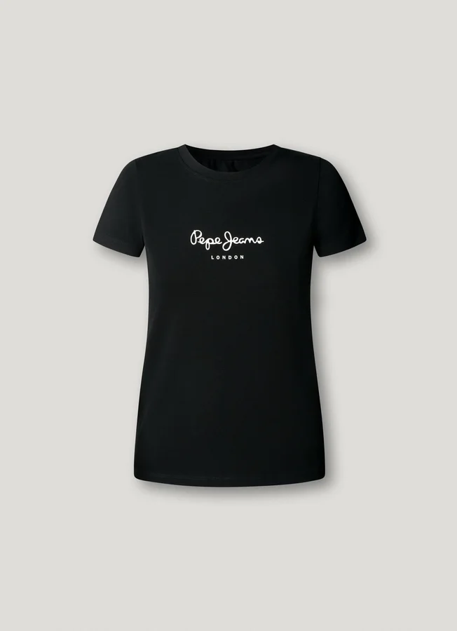 Slim Fit T-Shirt mit Logo-Print Slim Fit T-Shirt mit Logo-Print