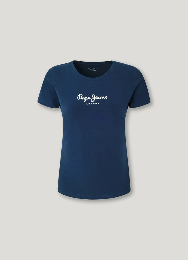 Slim Fit T-Shirt mit Logo-Print Slim Fit T-Shirt mit Logo-Print