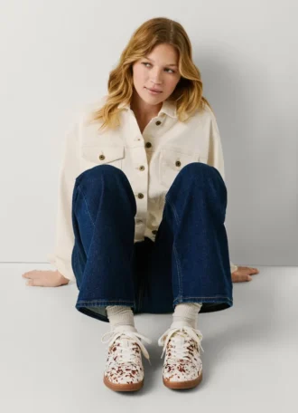 Sneaker aus Leder mit Animal-Print – Ball