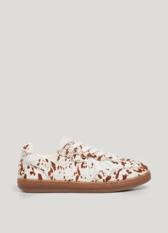 Sneaker aus Leder mit Animal-Print – Ball