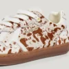 Sneaker aus Leder mit Animal-Print – Ball