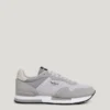 Sneaker aus Leder mit Details aus Wildleder