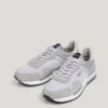 Sneaker aus Leder mit Details aus Wildleder