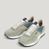 Sneaker aus Leder mit Details aus Wildleder