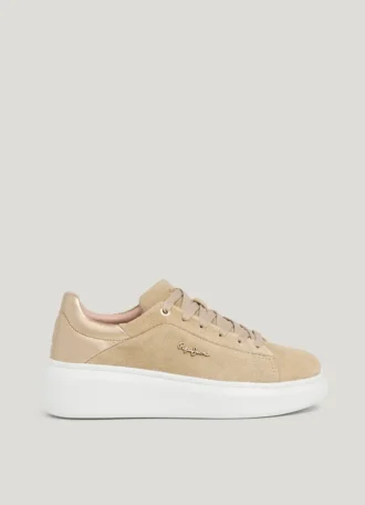 Sneaker mit Cupsole aus Wildleder