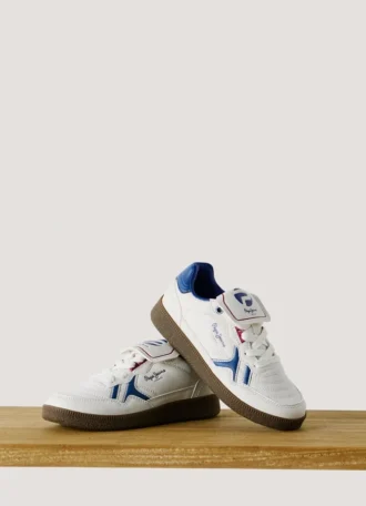 Sneakers mit Cupsole in Lederoptik