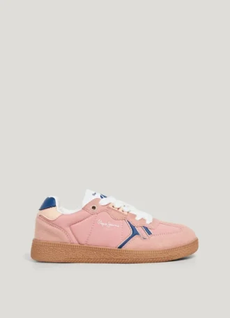 Sneakers mit Cupsole in Wildlederoptik