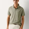 Stückgefärbtes Piqué-Poloshirt Stückgefärbtes Piqué-Poloshirt