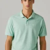 Stückgefärbtes Piqué-Poloshirt Stückgefärbtes Piqué-Poloshirt