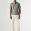 Stückgefärbtes Piqué-Poloshirt Stückgefärbtes Piqué-Poloshirt
