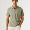 Stückgefärbtes Piqué-Poloshirt Stückgefärbtes Piqué-Poloshirt