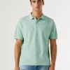 Stückgefärbtes Piqué-Poloshirt Stückgefärbtes Piqué-Poloshirt