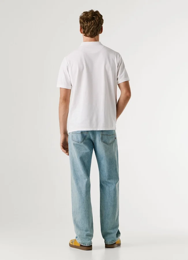 Stückgefärbtes Piqué-Poloshirt Stückgefärbtes Piqué-Poloshirt