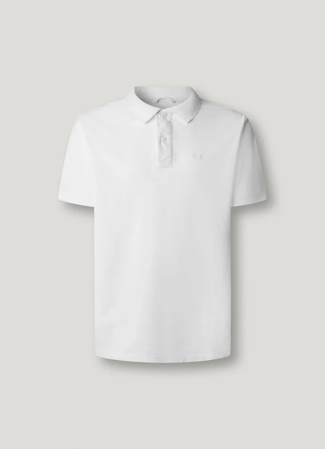 Stückgefärbtes Piqué-Poloshirt Stückgefärbtes Piqué-Poloshirt