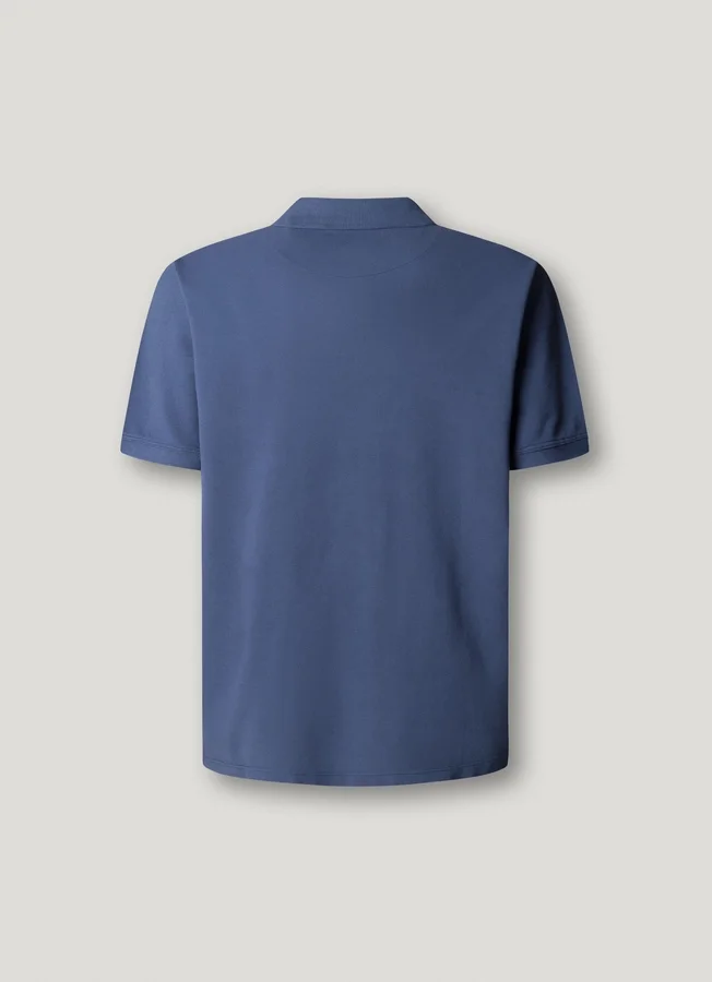 Stückgefärbtes Piqué-Poloshirt Stückgefärbtes Piqué-Poloshirt
