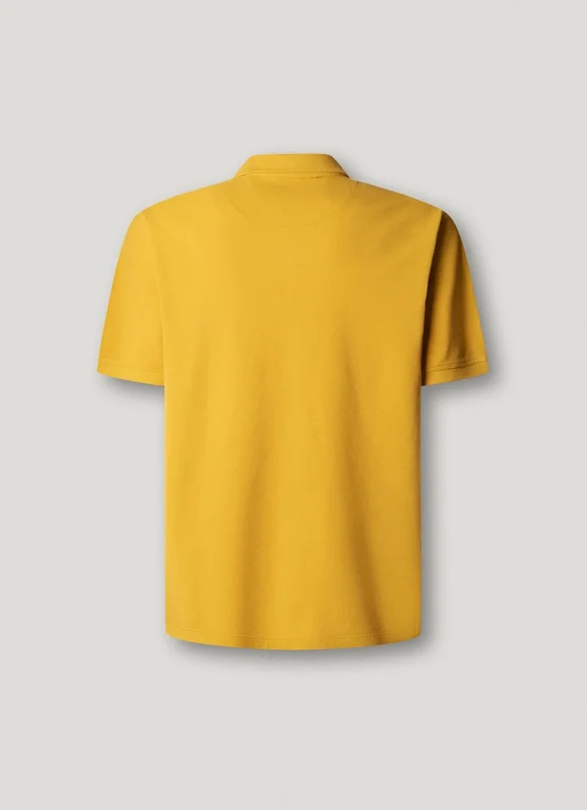 Stückgefärbtes Piqué-Poloshirt Stückgefärbtes Piqué-Poloshirt