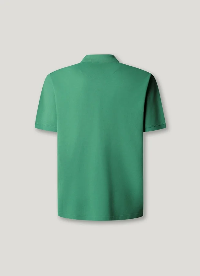 Stückgefärbtes Piqué-Poloshirt Stückgefärbtes Piqué-Poloshirt