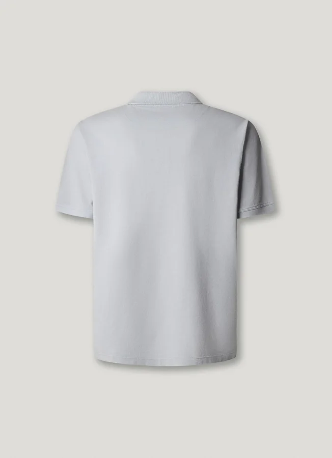 Stückgefärbtes Piqué-Poloshirt Stückgefärbtes Piqué-Poloshirt