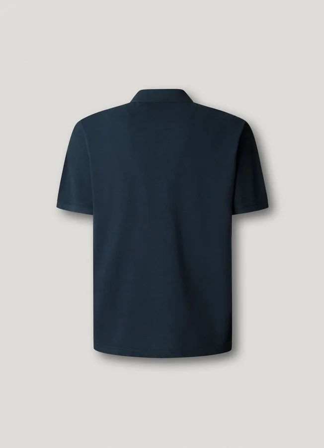 Stückgefärbtes Piqué-Poloshirt Stückgefärbtes Piqué-Poloshirt