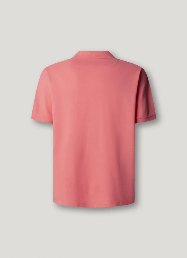 Stückgefärbtes Piqué-Poloshirt Stückgefärbtes Piqué-Poloshirt