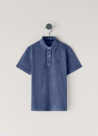 Stückgefärbtes Polohemd in Regular Fit