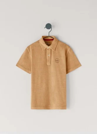 Stückgefärbtes Polohemd in Regular Fit