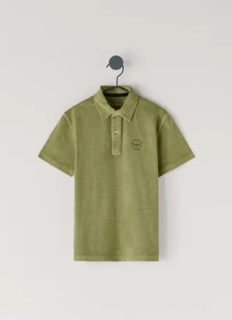 Stückgefärbtes Polohemd in Regular Fit