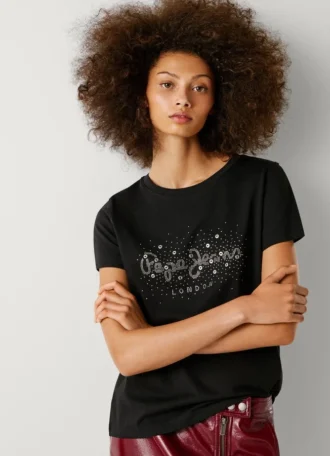 Strass-Logo-T-Shirt