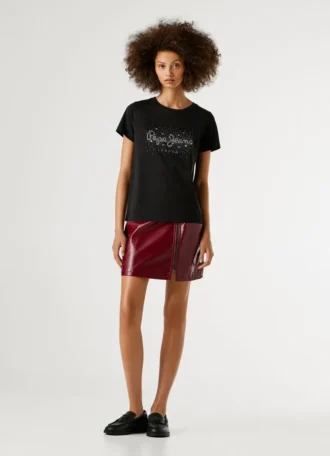 Strass-Logo-T-Shirt