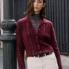 Strickjacke mit Pailletten