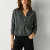 Strickjacke mit Pailletten