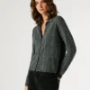 Strickjacke mit Pailletten