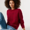 Strickpullover mit Rundhalsausschnitt Strickpullover mit Rundhalsausschnitt