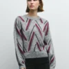 Strickpullover mit Rundhalsausschnitt Strickpullover mit Rundhalsausschnitt
