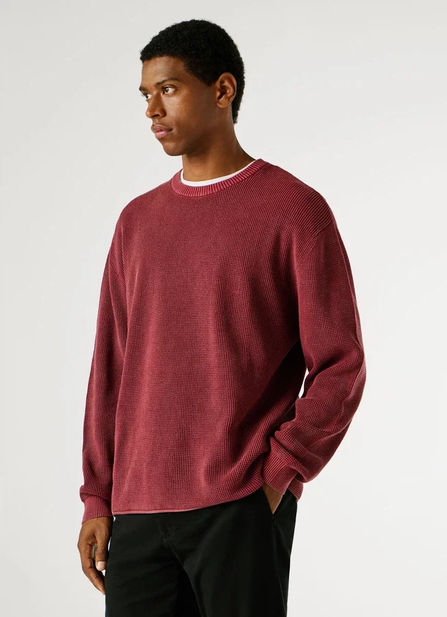 Strickpullover mit Rundhalsausschnitt Strickpullover mit Rundhalsausschnitt