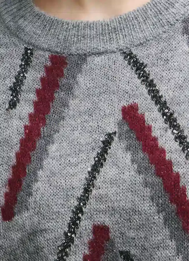 Strickpullover mit Rundhalsausschnitt Strickpullover mit Rundhalsausschnitt