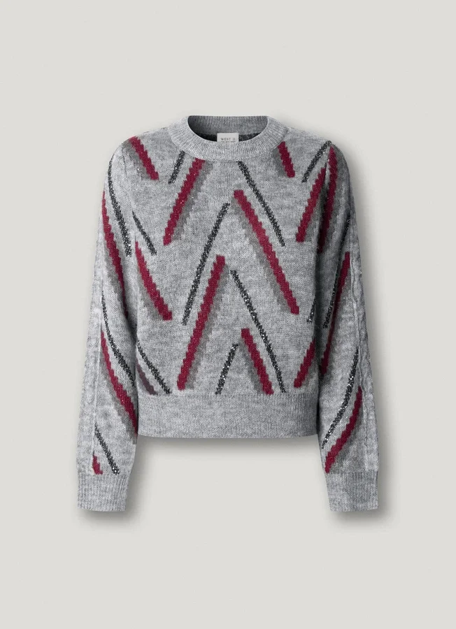 Strickpullover mit Rundhalsausschnitt Strickpullover mit Rundhalsausschnitt