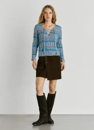 Strickpullover mit V-Ausschnitt
