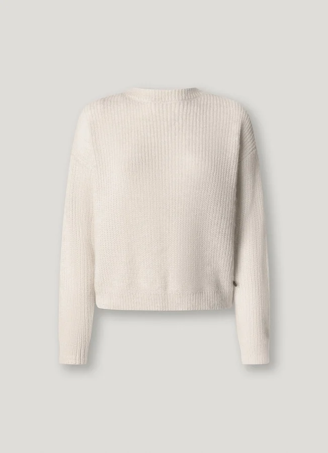 Strickpullover mit V-Ausschnitt Strickpullover mit V-Ausschnitt