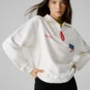 Sweatshirt mit halbem Reißverschluss und lockerer Passform Sweatshirt mit halbem Reißverschluss und lockerer Passform