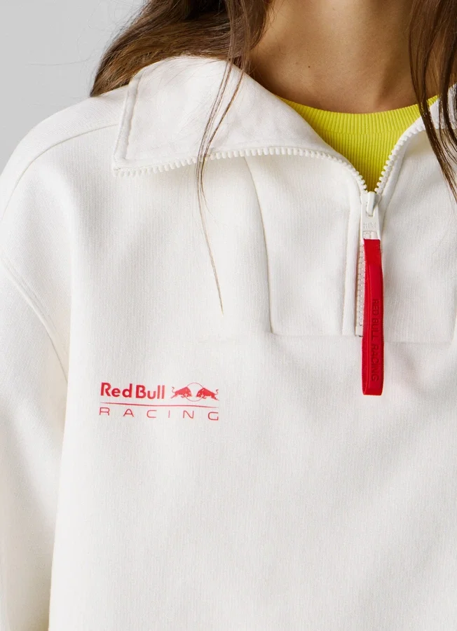 Sweatshirt mit halbem Reißverschluss und lockerer Passform Sweatshirt mit halbem Reißverschluss und lockerer Passform
