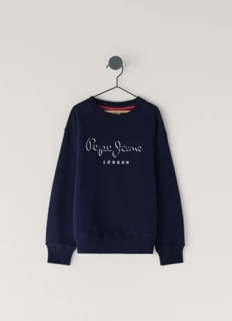 Sweatshirt mit Logo-Print in lockerer Passform