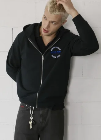 Sweatshirt mit Reißverschluss in lockerer Passform